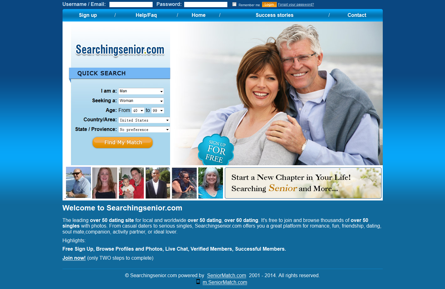Online-dating-site für über 50